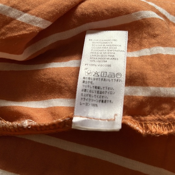 Amuse society orange striped tie top - Picture 8 of 8